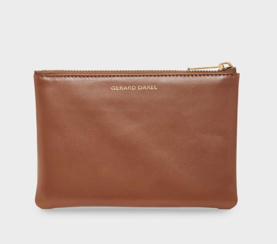 Pochette en Cuir Cognac – Image 2