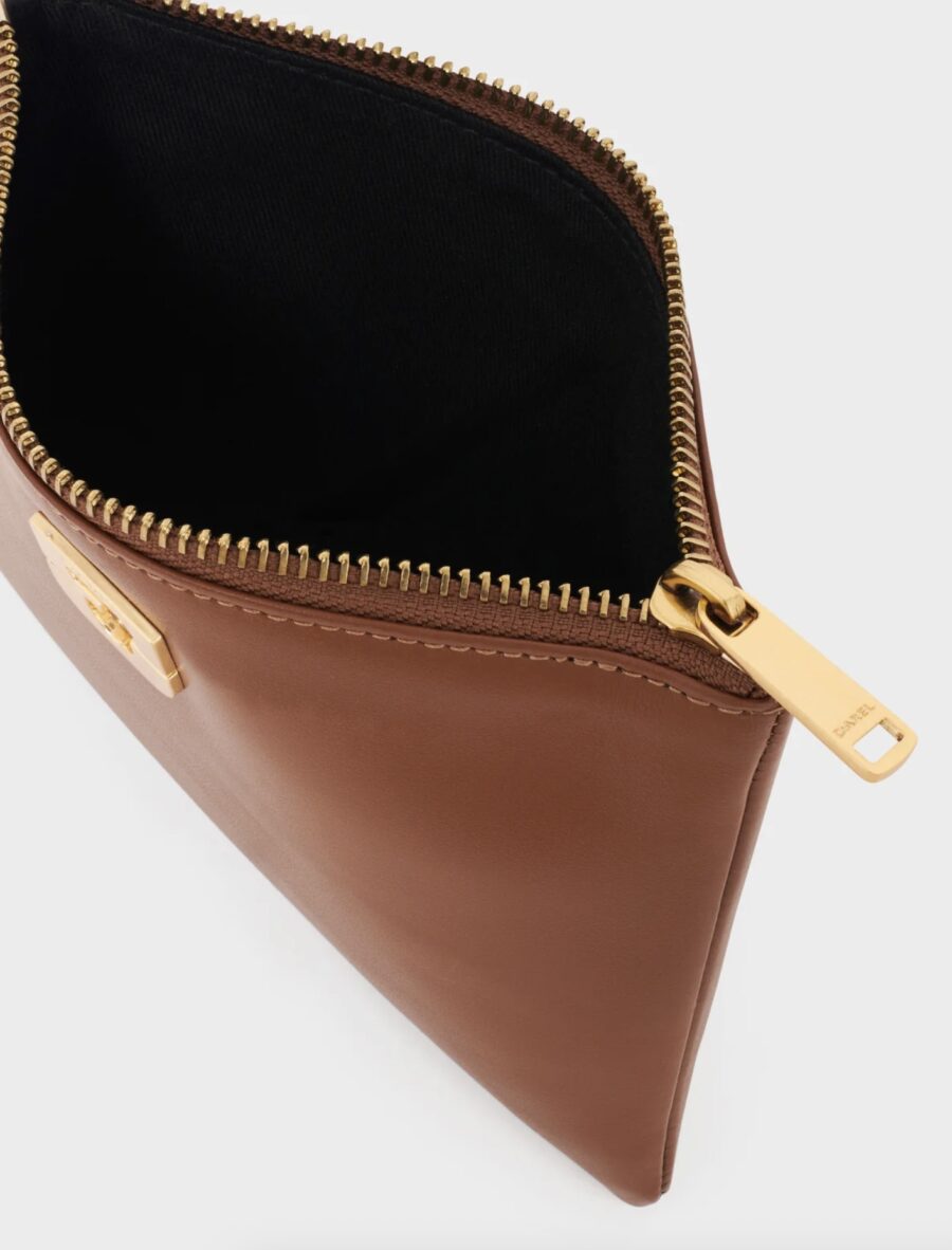 Pochette en Cuir Cognac – Image 3