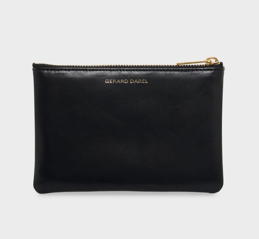 Pochette en Cuir Noir – Image 2