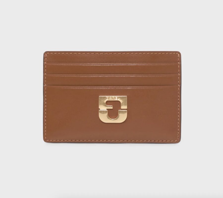Porte Cartes en Cuir Cognac