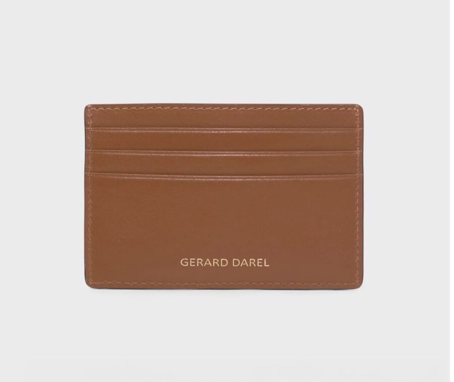 Porte Cartes en Cuir Cognac – Image 2