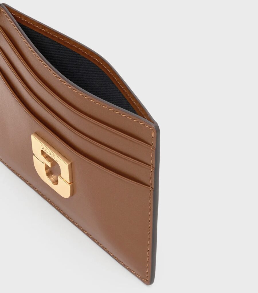 Porte Cartes en Cuir Cognac – Image 3