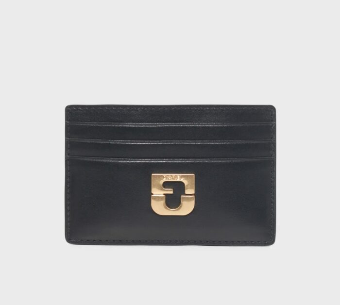 Porte Cartes en Cuir Noir