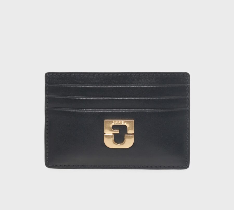 Porte Cartes en Cuir Noir