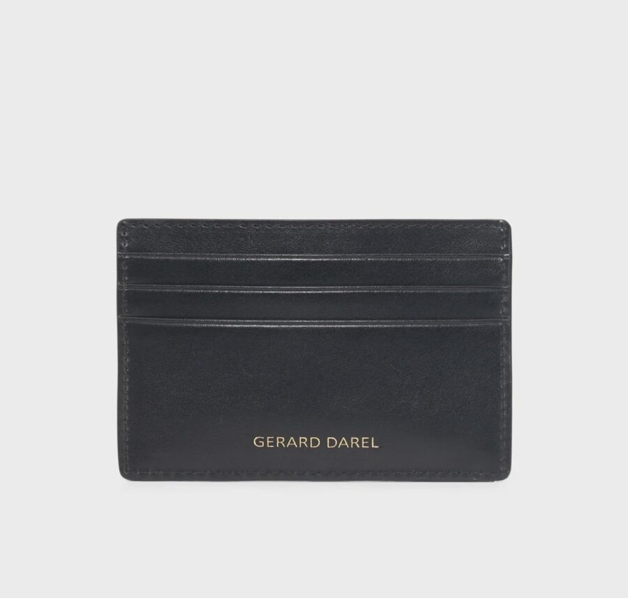 Porte Cartes en Cuir Noir – Image 2