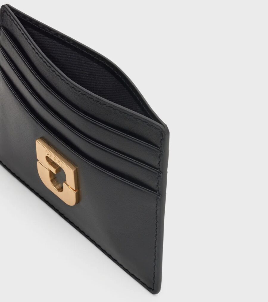 Porte Cartes en Cuir Noir – Image 3