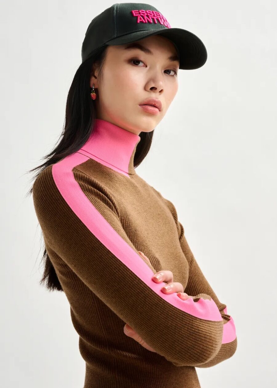Pullover IFFORT bicolor fitted rose – Image 3