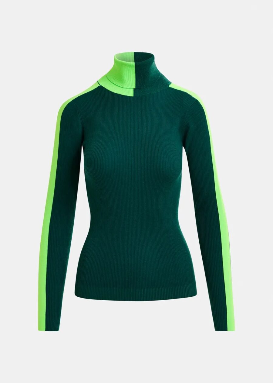 Pullover IFFORT bicolor vert – Image 4