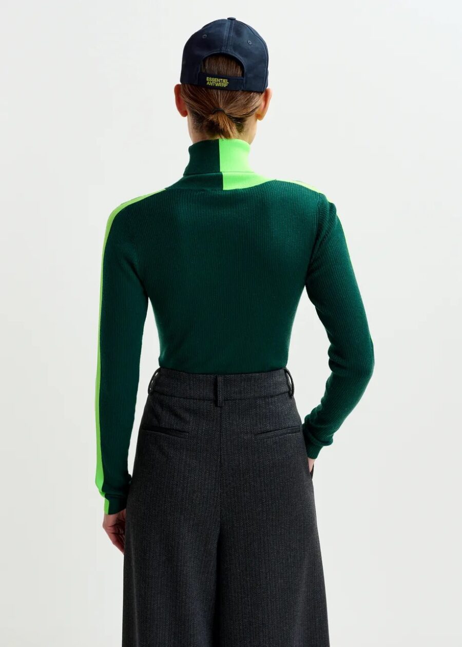 Pullover IFFORT bicolor vert – Image 3