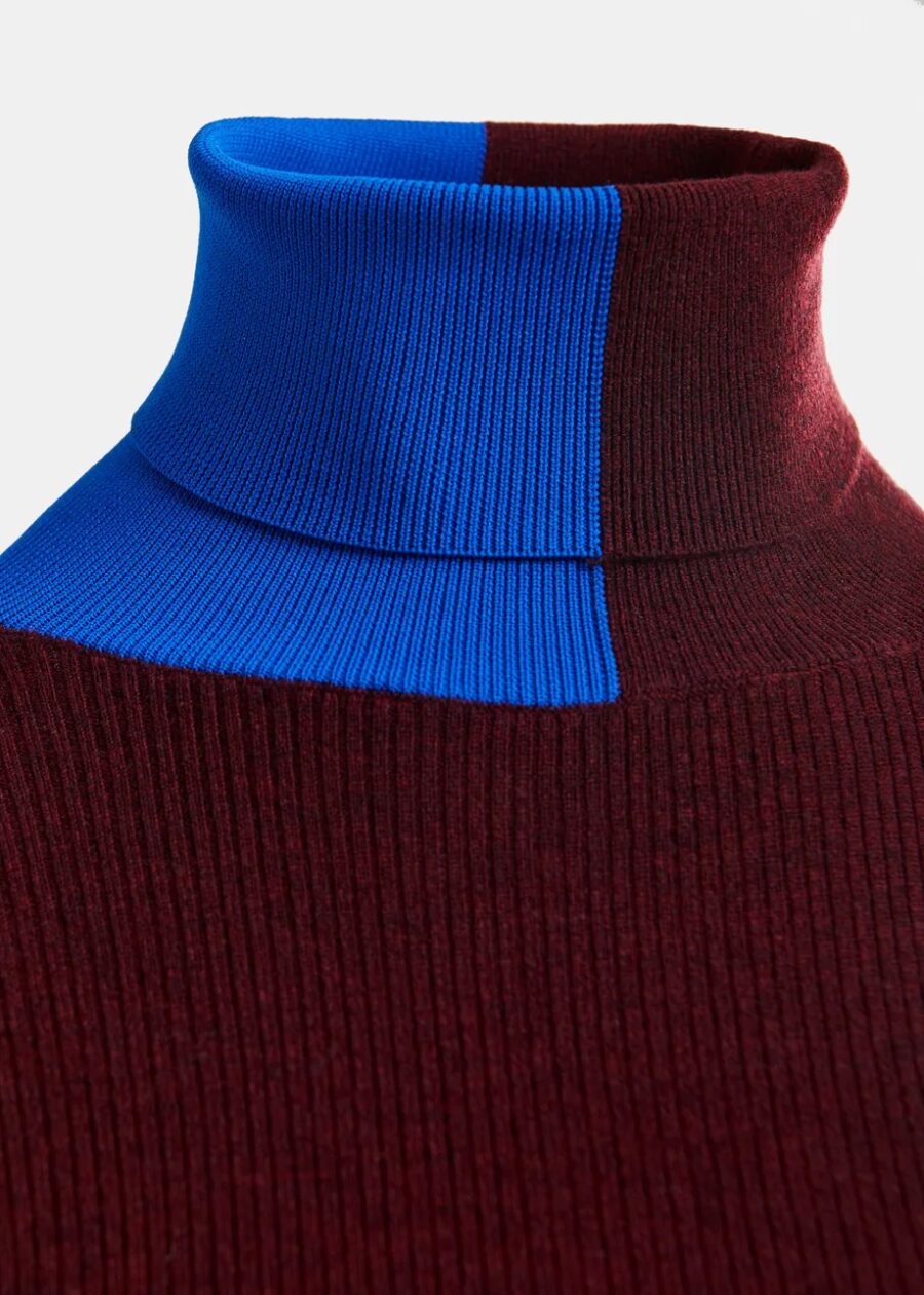 PULLOVER IFFORT bicolore bleu – Image 3