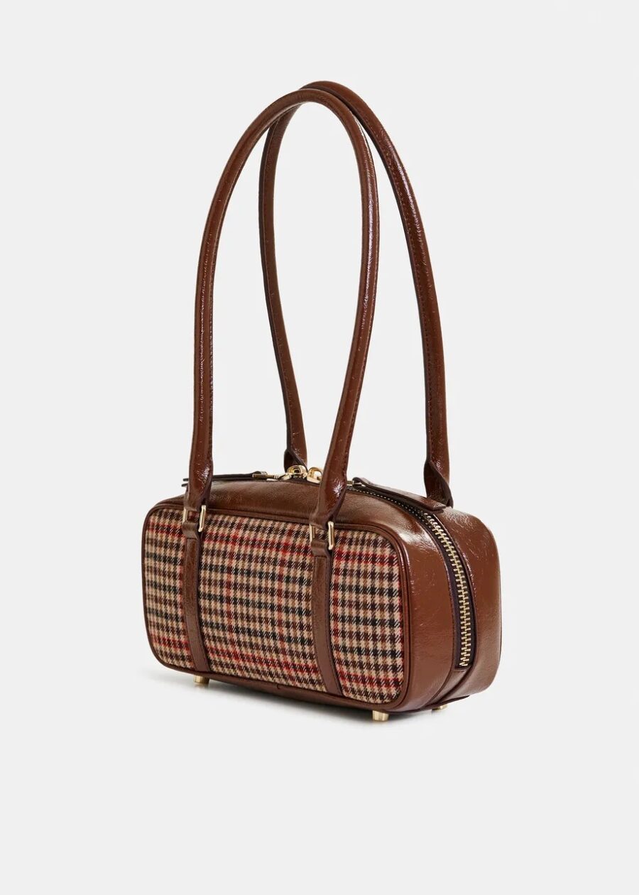 Sac baguette à carreau – Image 3