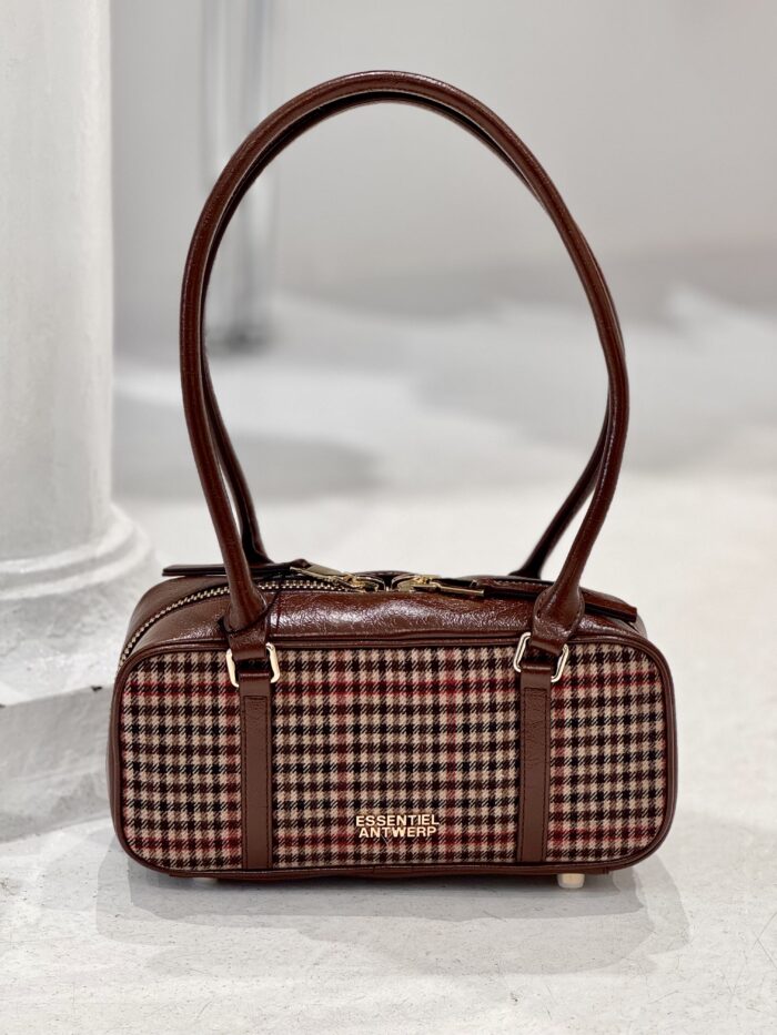 Sac baguette à carreau
