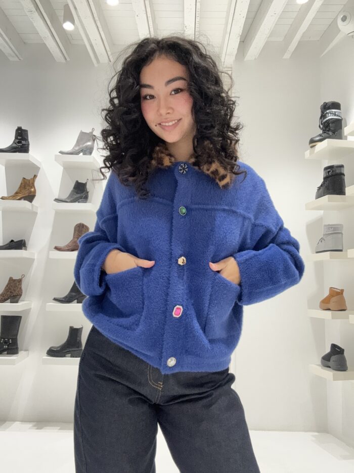 Cardigan Intention jacket bleu