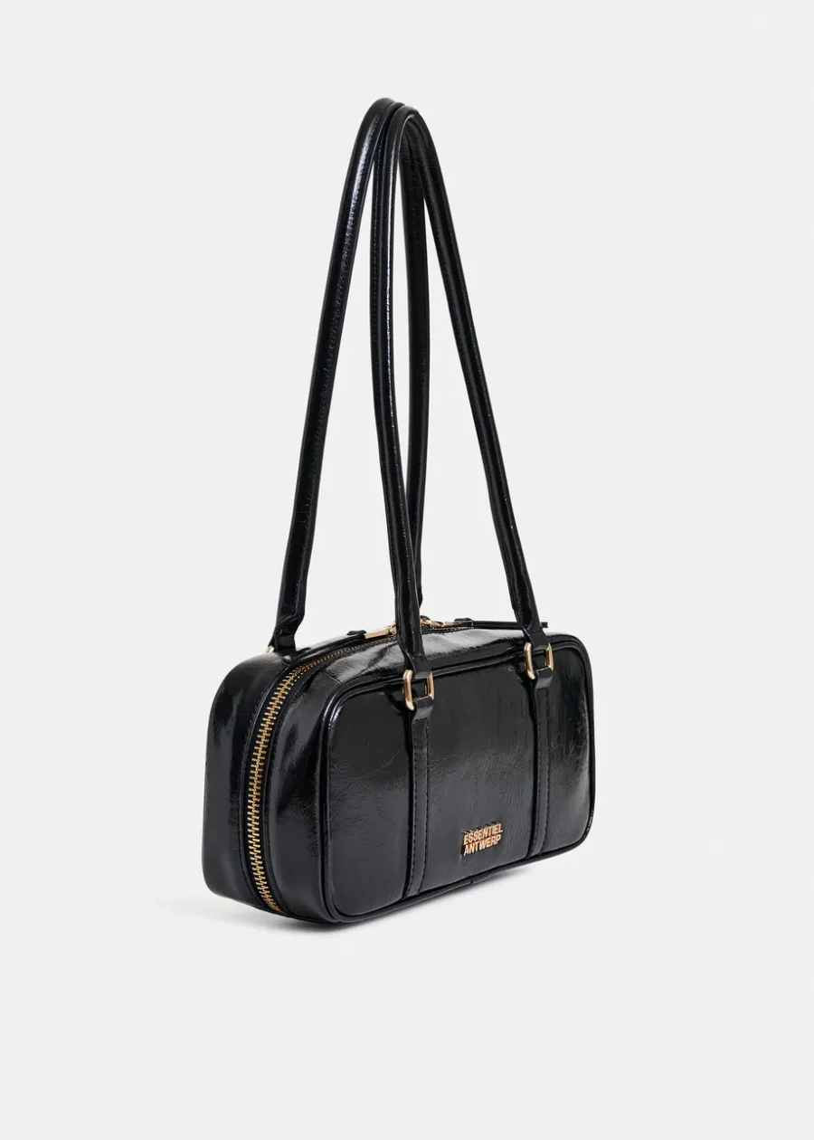 Sac baguette noir brillant – Image 3