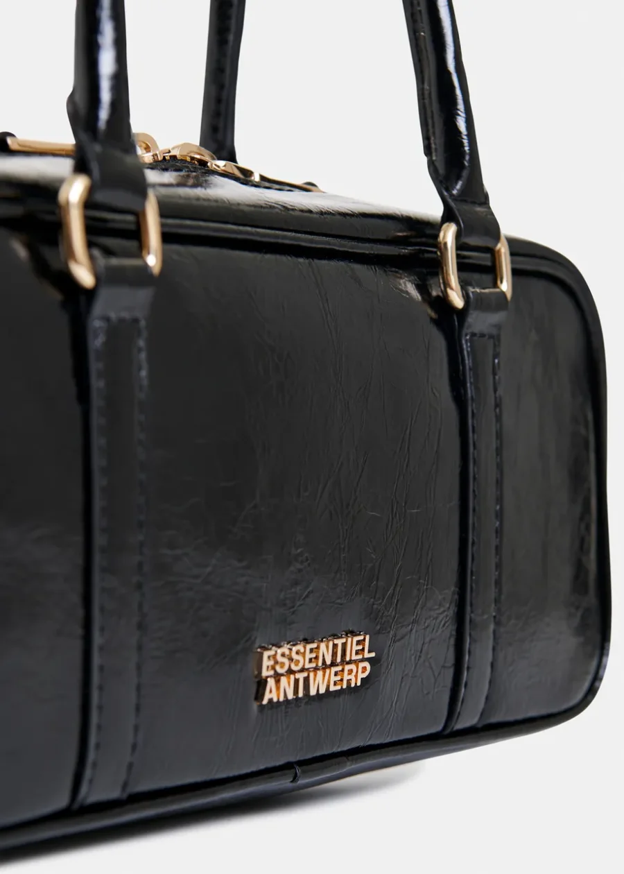 Sac baguette noir brillant – Image 5