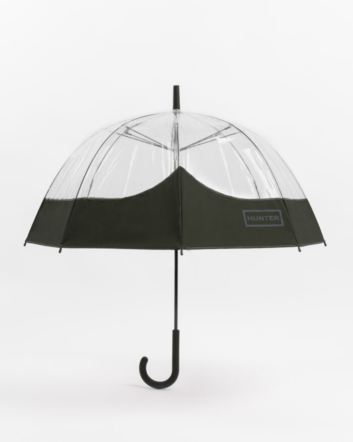 Parapluie transparent kaki