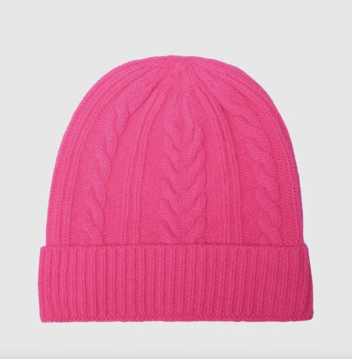 Bonnet à revert torsades cosmic pink - TU