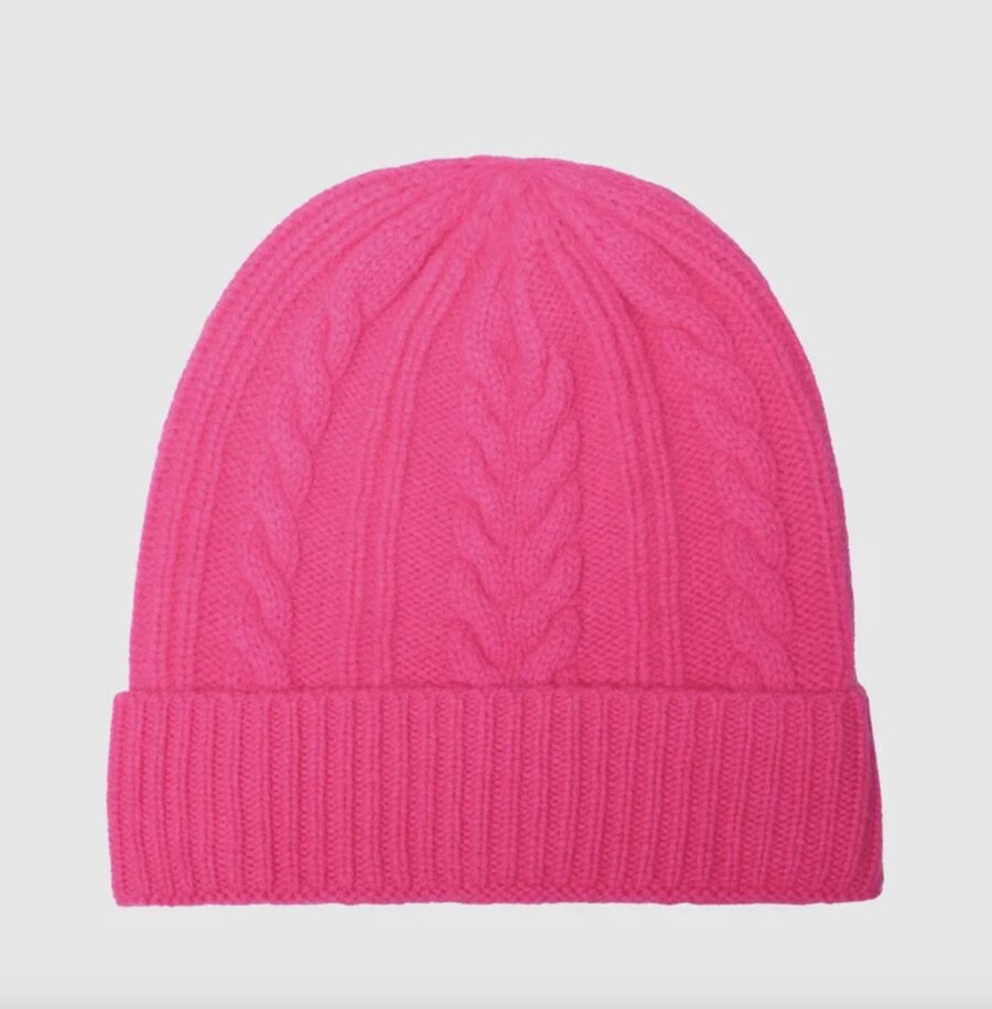 Bonnet à revert torsades cosmic pink - TU