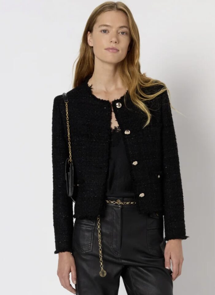 Veste NESSA noire scintillante