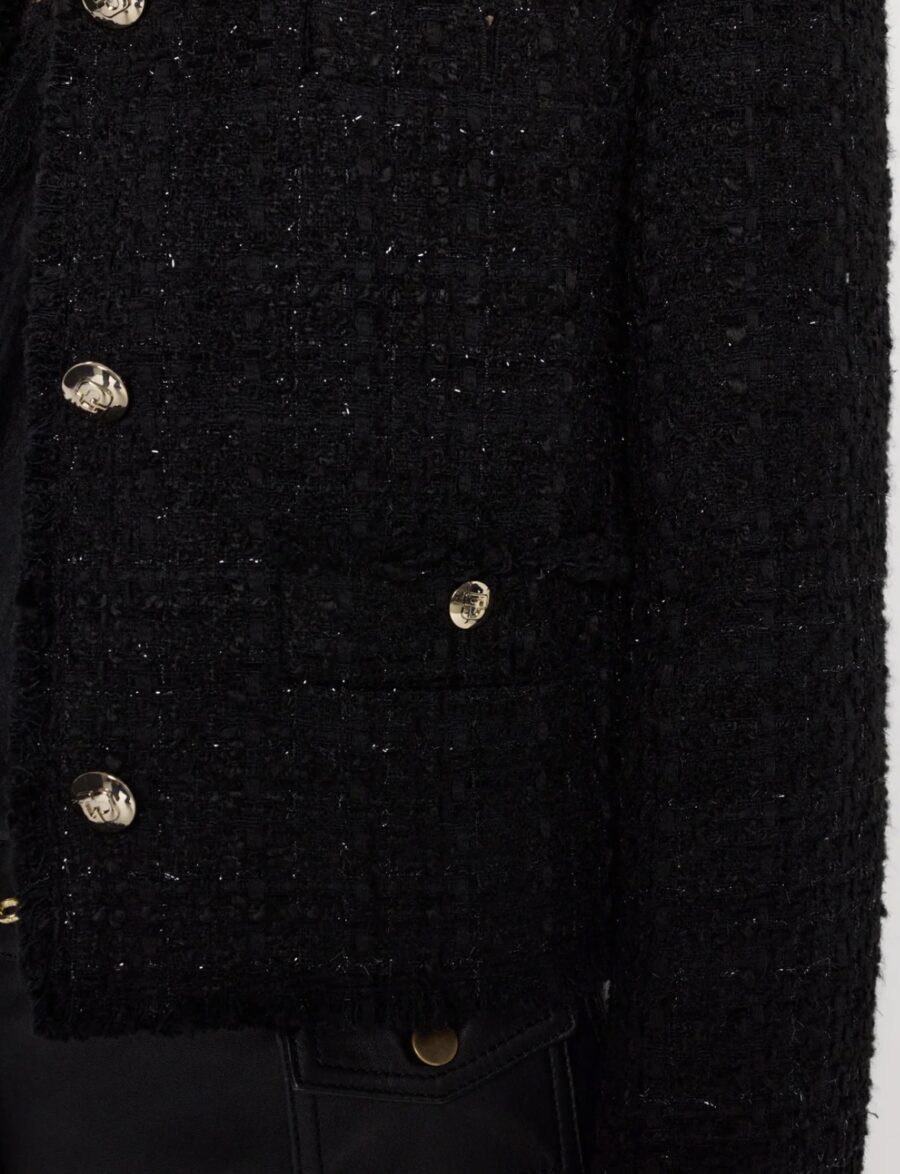 Veste NESSA noire scintillante – Image 3