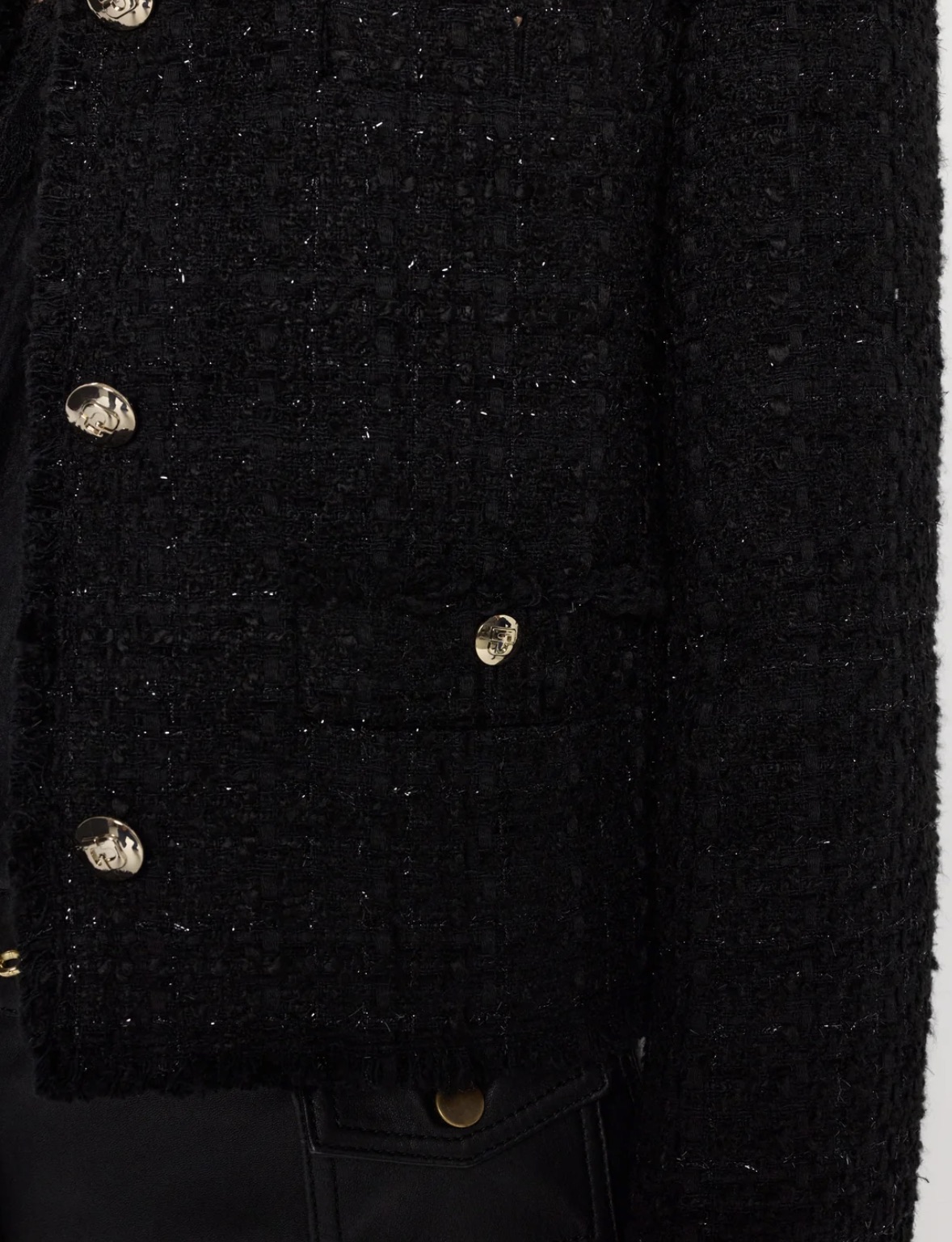 Veste NESSA noire scintillante – Image 3