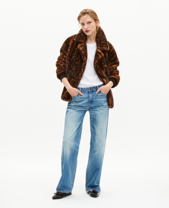 Blouson leopard court