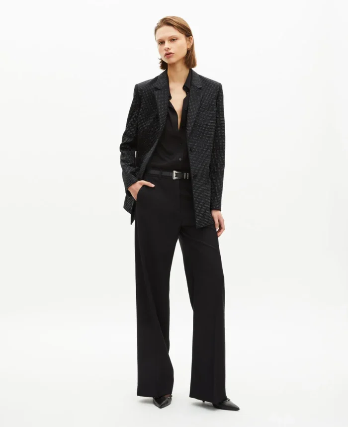 veste strass noire