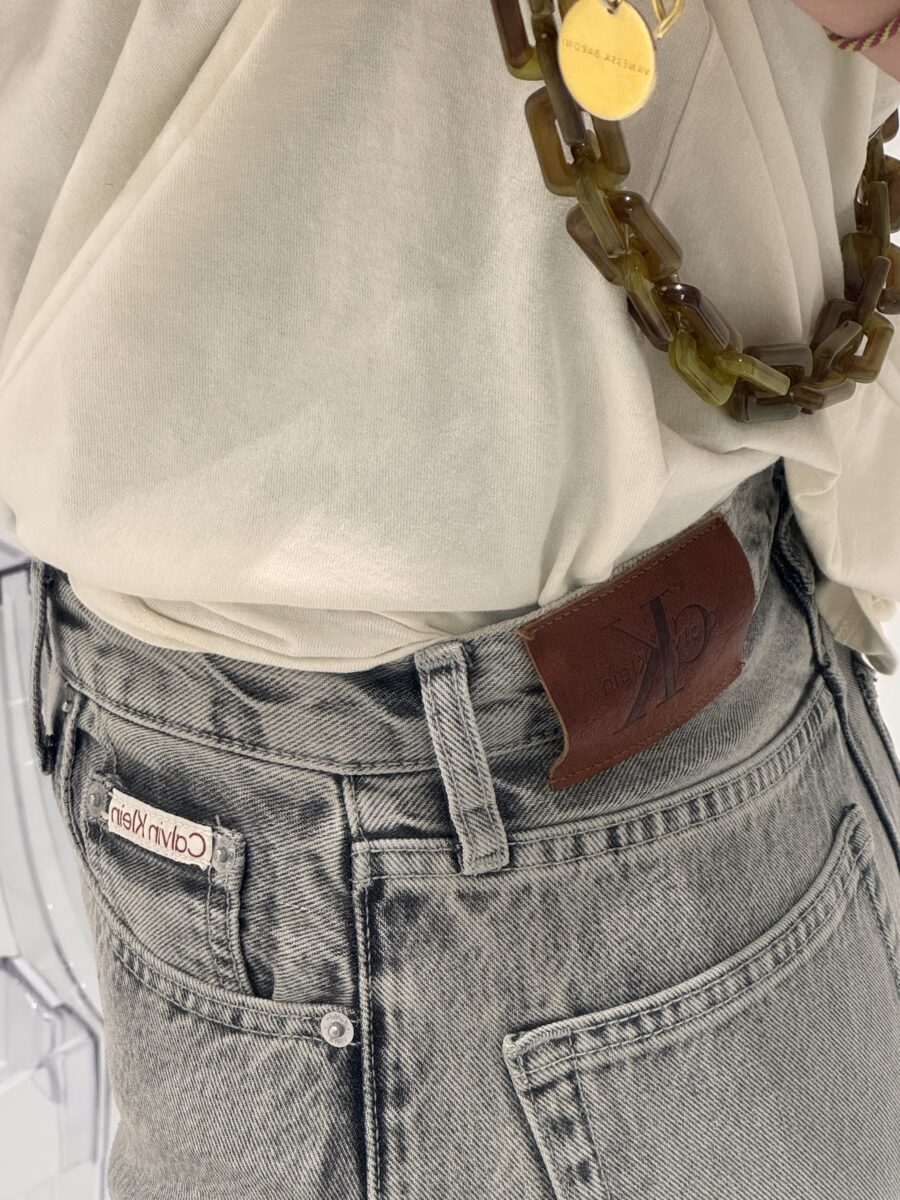 Jean wide leg gris – Image 3