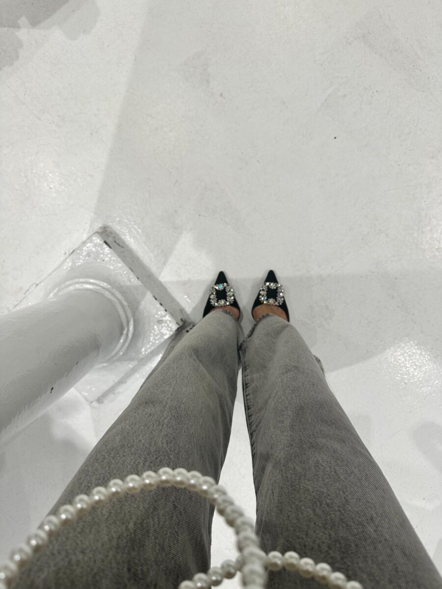 Jean wide leg gris – Image 4