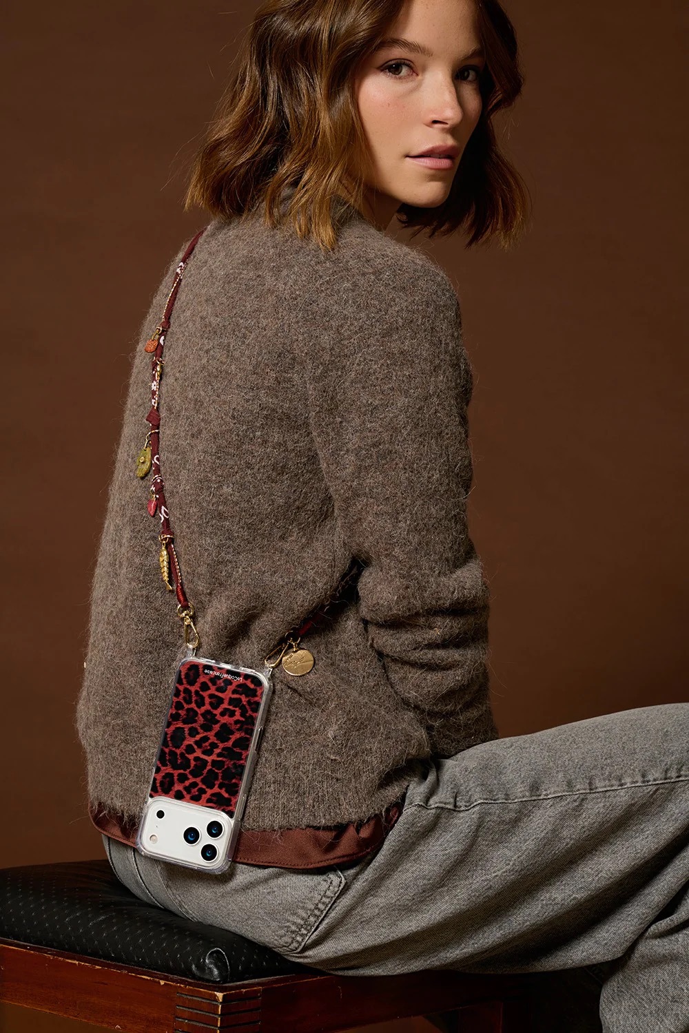 Laia bordeaux - 120 cm